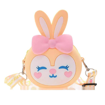 Kids Girls Cute Mini Crossbody Bag Silicone Coin Purse Shoulder Bag Wallets Gift - Aimall