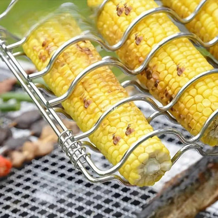 Folding Handle Corn Grill Clip Anti Scald Barbecue Tool for Home Outdoor Cooking