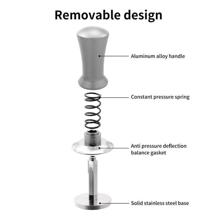 Adjustable Coffee Tamper with Scale Constant Pressure Espresso Powder Press Tool