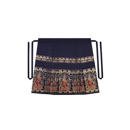 New Chinese Hanfu Horse-faced Skirt Set Daily Embroidered Improved Costume Women - Aimall