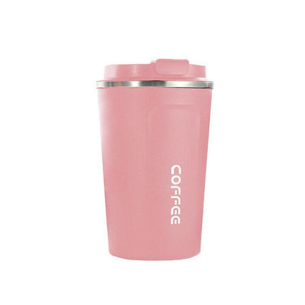 Insulated Coffee Mug Vacuum Travel Cup Thermal Stainless Steel Flask Reusable 380ML - Aimall