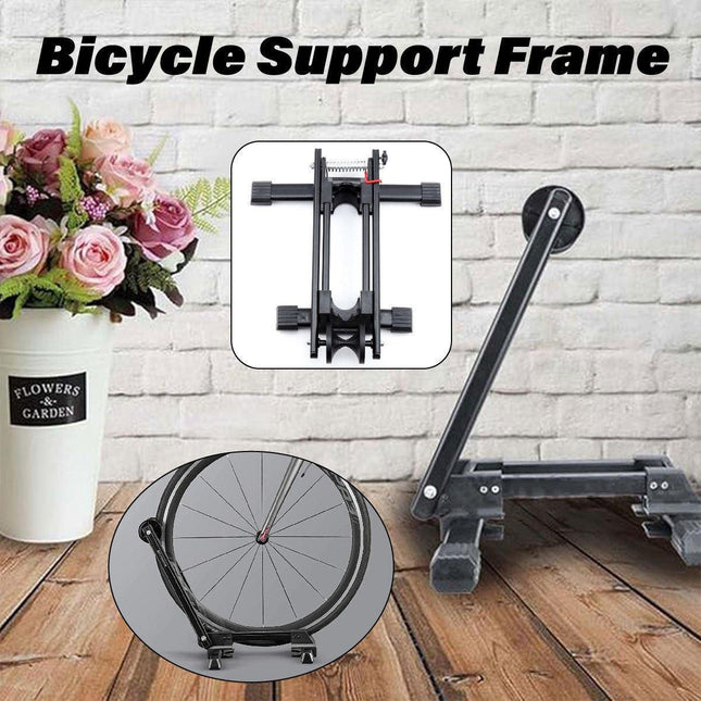 Portable Bike Single Double Pole Bicycle Parking Rack for Road Mountain Bikes
