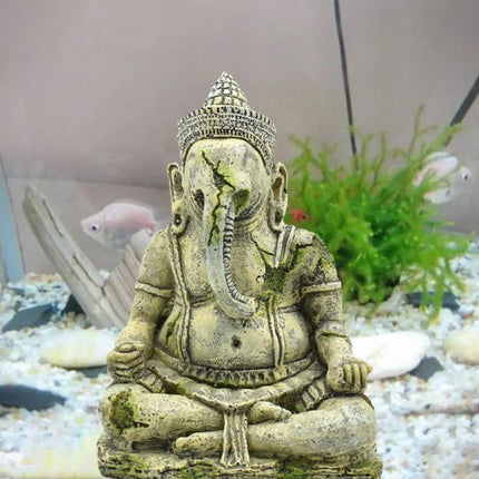 Easter Island Aquarium Ornaments Roman Antique Resin Statue Reptile Decoration