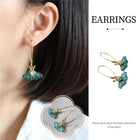 Fashion Vintage Green Fluttering Butterfly Earrings Elegant Jewelry for Women