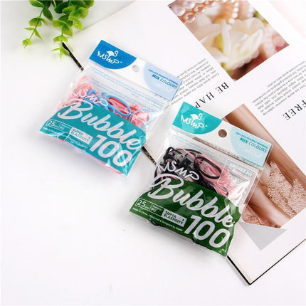 100PCS Elastic Rubber Hair Ties Hair Bands for Women and Girls