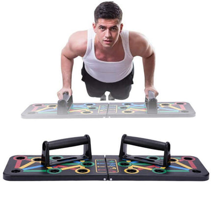 14 in1 Push Up Board Rack Bar Grip Handle Muscle Train Gym Workout Fitness Stand - Aimall