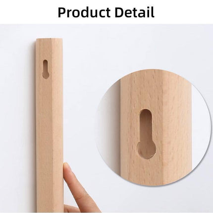 Wooden Wall Mounted Coat Rack Shelf Entryway Organizer with Hooks for Clothes