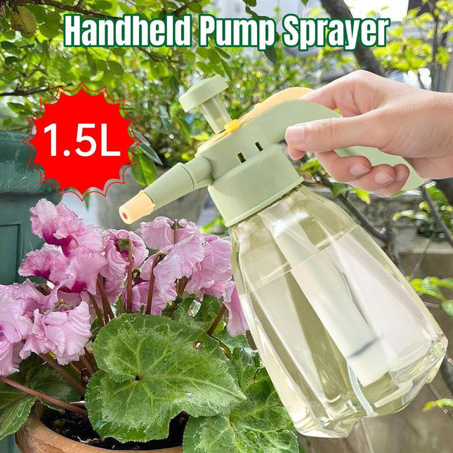 1.5L Handheld Spray Bottle for Plants Home Garden Watering Cleaning Pump Sprayer