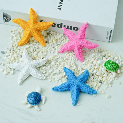 4X Aquarium Resin Starfish Decoration FishTank Marine Simulation Micro Landscape