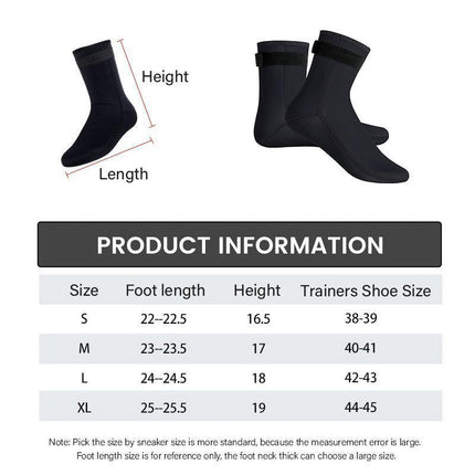 3mm Neoprene boots Diving Surfing Swim Wetsuit Snorkeling Boots Watersport Socks