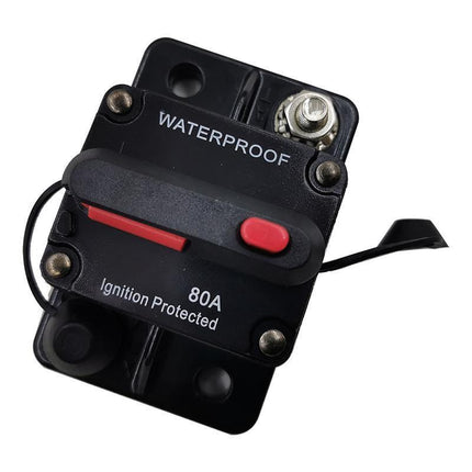 Waterproof Car Circuit Breaker Fuse Reset 30-300A AMP 12V-48V DC Car Boat IP67 - Aimall