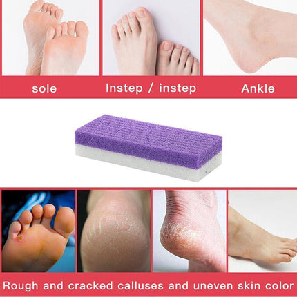 4X Pumice Foot Stone File Exfoliate Rasp Dead Skin Scrub Pedicure Remove Sands - Aimall