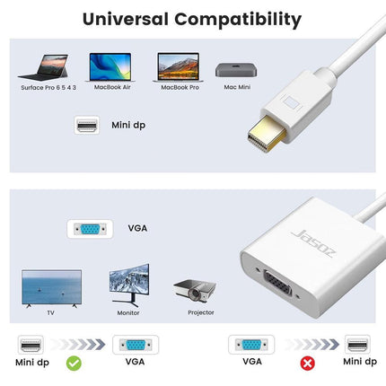 Displayport Display Port DP Male to VGA Female Video Converter Adapter Cable PC - Aimall