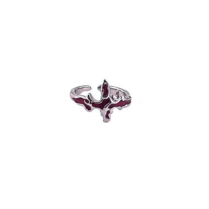 Non-Fading Hip Hop Open Ring for Girls Stylish Adjustable Fashion Jewelry