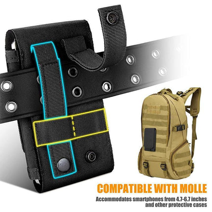 Universal Outdoor Tactical Mobile Phone Pouch Holster Case Bag Hook Holder Belt - Aimall