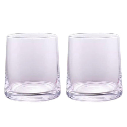 2PCS Hotel Household Glass Toothwash Cups Set Simple Gargle Toothwash Cup