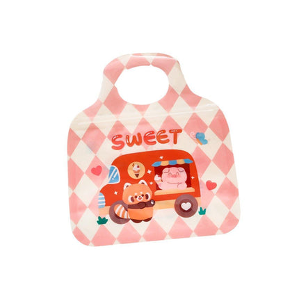 50PCS Cartoon Ziplock Snack Bags Shaped Food Storage Treat Pouches for Parties