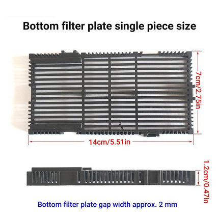Aquarium Undergravel Filtration System 16pcs Set Underwater Fish Tank Filter Kit