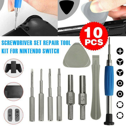 Screwdriver Set Repair Tool Kit For Nintendo Switch NES N64 Joy-con Wii Triwing - Aimall