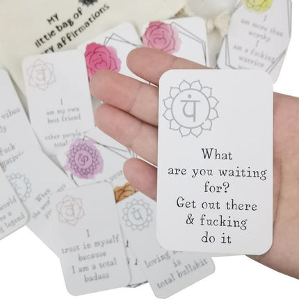 16Pcs Funny Affirmation Cards Sweary Positive Swear Card Confirmation Joke Gift - Aimall