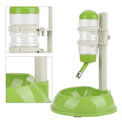 Pet Drinking Fountain Water Bottle Lifting Feeder Adjustable Pet Bowl for Pets