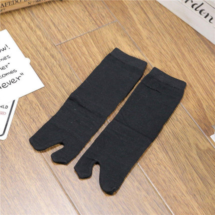 Two Toe Socks Japan Style Clog Props Hotel Bath Spa Socks Comfortable Tube Fit