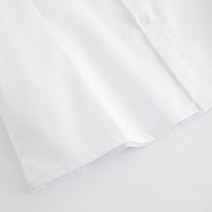 Japanese Women Girls JK Uniform Short Sleeve Shirts Tops Blouse Pleated Skirts - Aimall