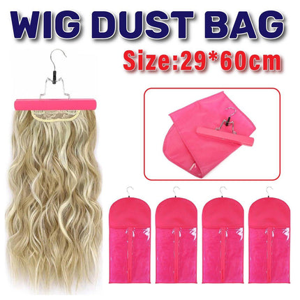 4pcs Non-Woven Wig Dust Bag Storage Covers for Hair Extensions Wig Protection