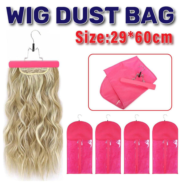 4pcs Non-Woven Wig Dust Bag Storage Covers for Hair Extensions Wig Protection