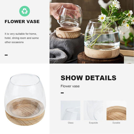 Japanese Style Small Glass Vases Fish Tank for Home Decor