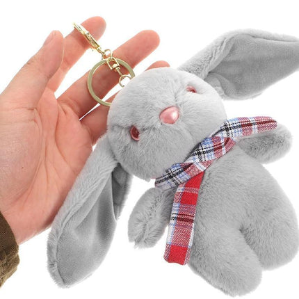 Cartoon Rabbit Doll Plush Toy Key Chain Accessories Bag Pendant Gift Keychain - Aimall