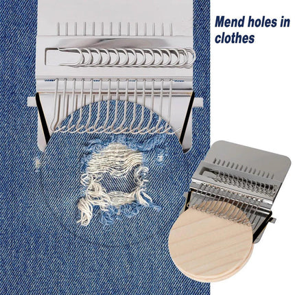 Mini Loom Speedweve Weaving Tools 14 Hooks Darning Machine Handmade Craft