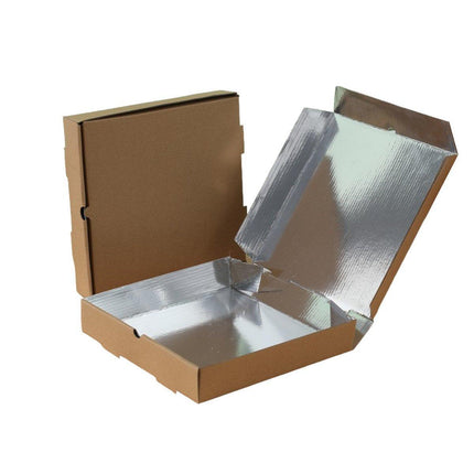 50pcs Aluminum Foil Pizza Packaging Paper Boxes Durable Food Storage Containers