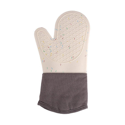 Silicone Oven Mitts Long Heat Resistant Anti-Hot Microwave Insulation Gloves