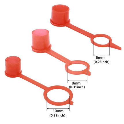 80pcs Boxed Iron Oil Nozzle Caps Dust Proof Grease Fitting Caps for Protection