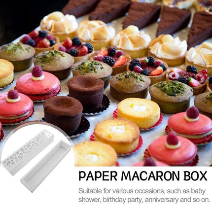 100PCS Long Macaron Boxes for Valentine's Day & Gatherings - Aimall