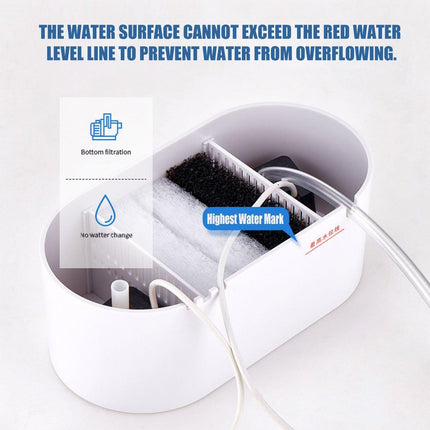 Mini Self-Circulating Desktop Fish Tank Eco-Friendly Creative Aquarium for Home