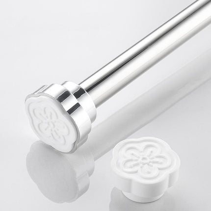 Adjustable Tension Rod Extendable Rack Shower Wind Curtain Closet Pole 50-160cm - Aimall