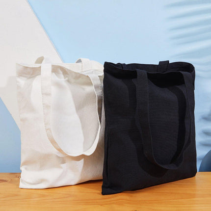 5PCS Canvas Tote Bag Cotton Blank DIY Shopping Shoulder Bags