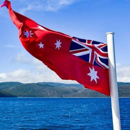 Large Australia Red Ensign Flag Duster Aussie Heavy Duty Marine Navy 90 x 150cm - Aimall
