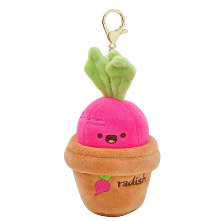 Lifelike Plants Potted Radish Stuffed Plush Toys Cartoon Plants kid keychain - Aimall