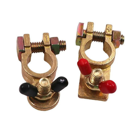 2pcs Car Battery Clamp Connector Heavy Duty Cable Battery Head Terminal Kit