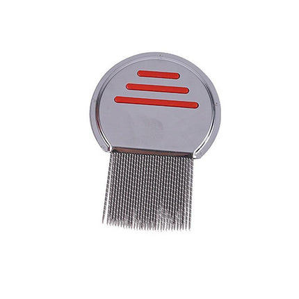 Stainless steel flea comb for effective lice and nit removal in pets