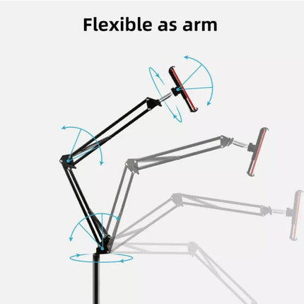 Hands Free Floor Stand Adjustable Bed Clip Holder For Tablet iPad iPhone Switch - Aimall