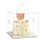 30x Transparent Disposable Cake Boxes with Handles Premium Quality Packagin