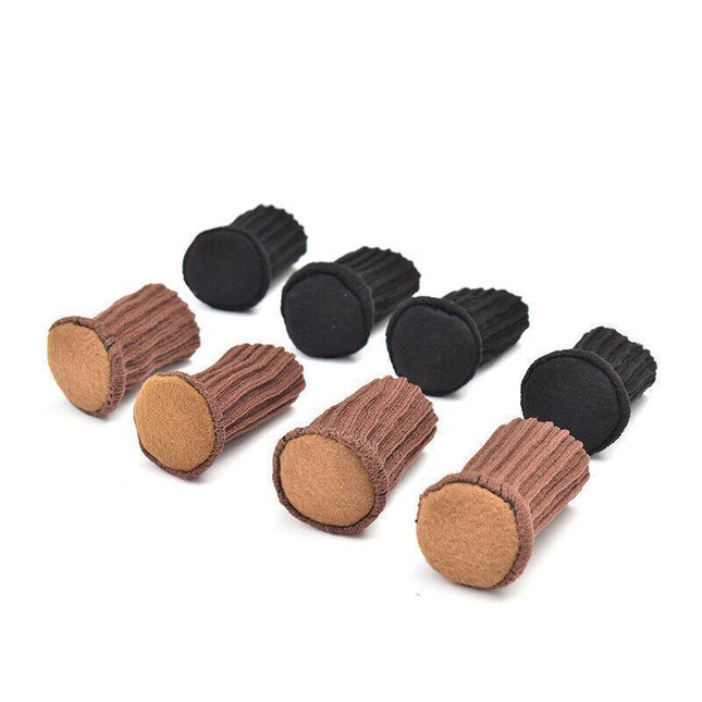 24Pcs Knitted Table Chair Leg Socks Sleeve Floor Protector Furniture Feet Covers - Aimall