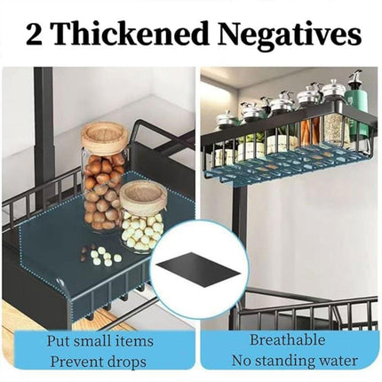 Removable Kitchen Cabinet Sink Storage Rack with Drawable Basket Organizer Shelf