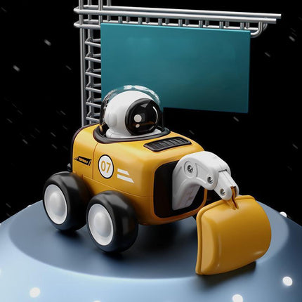 Astronaut Inertial Engineering Vehicle with Whistle Cartoon Shaped Kids Car Toys - Aimall