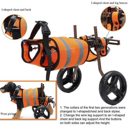 Pet Supplies Recovery Leash Assistance Car for Small and Medium Disabled Pets