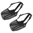 2PCS Adjustable Mesh Pet Dog Muzzle Mask Mouth Cover No Bite Strap Mouth Cover
